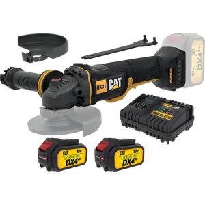 Amoladora Angular Inalambrica Brushless 115mm Cat + Acc Color Negro