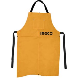 Delantal De Cuero Amarillo 90x60cm Para Soldador Ingco Hgva0 Marrón