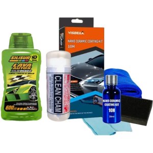 Promo Kit Tratamiento Cerámico Shampoo Y Toalla Húmeda