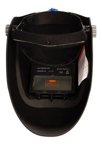 Careta De Soldar Fotosensible Automatica 34x90 Black&white Negro Completo - Imagen 3