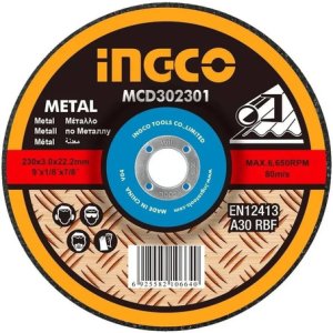 Disco De Corte Ingco 9'' Metal 2mm Corte  X20 Unidades