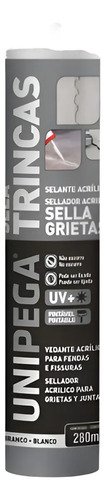 Sellador Acrílico Blanco Unipega Para Grietas Y Molduras 280ml - Imagen 8