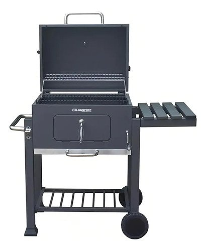 Parrilla Móvil Lüsqtoff Par-61- Ancho 1.08cm / Alto 1.14m Profundidad 60cm Negra Negro - Imagen 2
