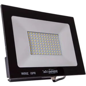 Reflector De Foco Led Blindado Con Luz Blanca De 200 W 6500 K Negro Blanco