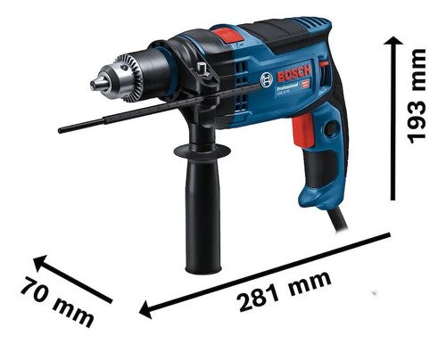 Taladro Percutor Bosch Gsb 13 Re 750w 13mm Rev Azul 60hz - Imagen 5