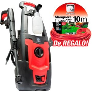 Hidrolavadora Hogar Equus 100bar Dispensador Jabón Incluido Color Rojo