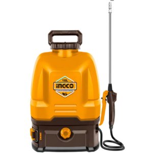 Fumigador Pulverizador Ingco 20v Mochila, Batería Y Cargador Color Amarillo