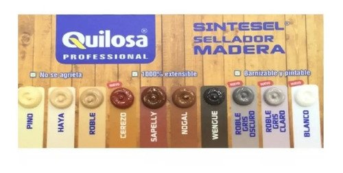 Silicona Sellador Para Madera Quilosa Colores - Imagen 2