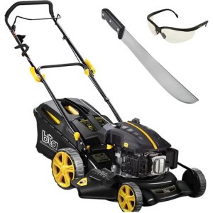 Cortadora Nafta 5.5 Hp Cuchilla 20   Con Recolector 50 L -sc Negro