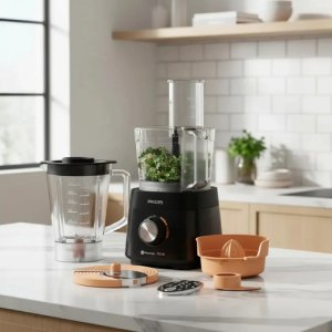 Procesador De Alimentos Philips Hr7302/90 750w Accesorios Ub Negro