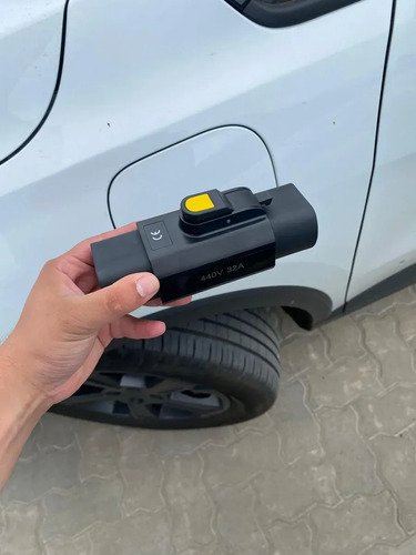 Adaptador Cargador Para Auto Electrico 22kw T2/gbt Ev Negro - Imagen 3