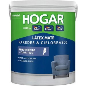 Pintura Látex Interior Inca Blanco Mate 18l Antihongos Paredes Cielos Rasos