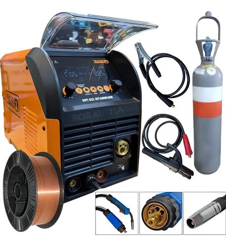 Soldadora Tyt Pro Tytmig Inverter 220a 3 En 1 Tubo Amarillo