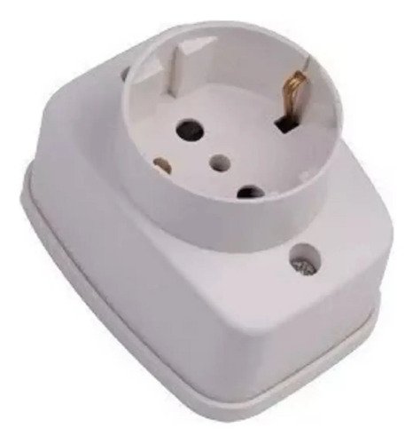 Toma Corriente Exterior Shucko Mig 16amp 250v Autorizado Tyt Blanco