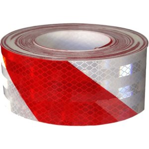 Cinta Reflectiva 45 Grados Paragolpe Seguridad 25mts X 10cm