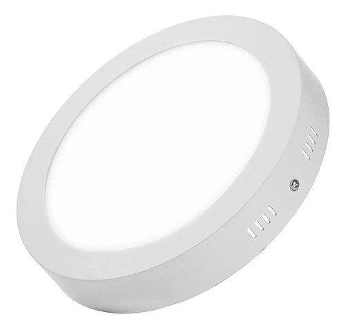 Plafon Techo Foco Sobrepuesto Panel Led Lampara Redondo 18w Luz Blanca Fria Blanco - Imagen 6