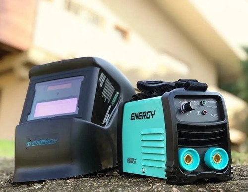 Soldadora Inverter Pequeña Compacta Electrodo 100amp Energy Celeste - Imagen 2