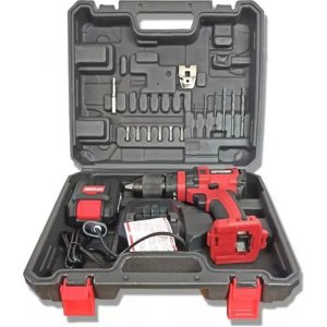 Taladro Percutor Inalámbrico 20v Equus Motor Brushless - Tyt Rojo