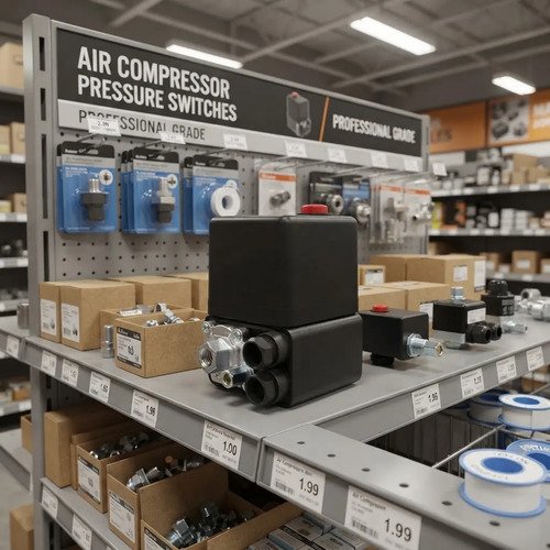 Presostato Compresor 1 Via Repuesto Control Automatico 220v Azul 23 Monofásica - Imagen 5