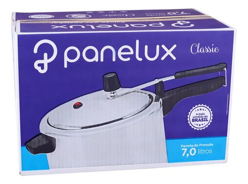 La Olla A Presión Panelux De 7 Litros Más Vendida De Brasil Aluminio Pulido - Imagen 7