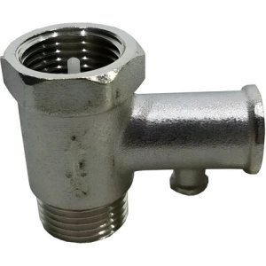 Válvula Tyt Metálica De Seguridad Calefón 1/2 Pulgada Plateado