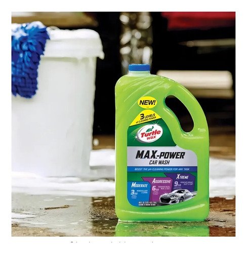 Shampoo Para Auto Turtle Wax Maxpower Espuma Biodegradable 3l - Imagen 5