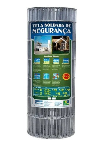 Pantalla De Seguridad Soldada Morlan Zn3, 100 X 50 Mm Alambre De 1,90 Mm 1,20 Plata