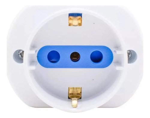 Toma Exterior 1 Schuko 2 Modulares Led Life Sl1204 - Tyt Blanco Y Azul - Imagen 2
