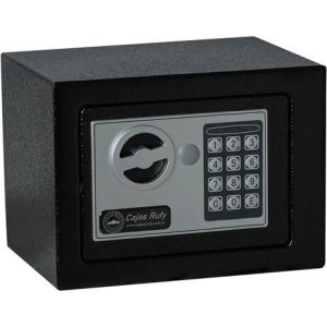 Caja Fuerte Electronica 17x23x17 Cm Digital De Seguridad Negro