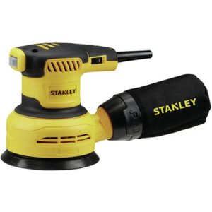 Lijadora Profesional Roto Orbital Stanley Ss30 Con Sistema Velcro Amarilla 300w Amarillo