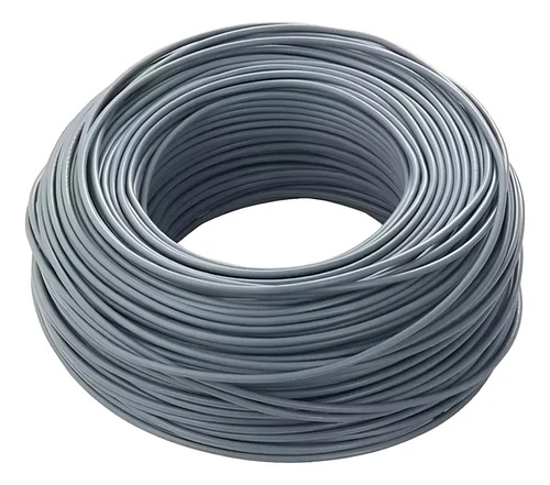 Cable Bajo Plástico Gris 2x6mm² - Rollo 60 Mts - Tyt Gris