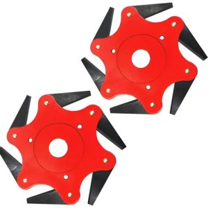 Kit De 2 Cuchillas Con Discos De 6 Puntas, Desbrozadora Para Up
