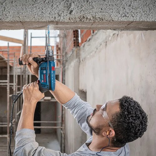 Taladro Percutor Bosch Gsb 13 Re 750w 13mm Rev Azul 60hz - Imagen 7