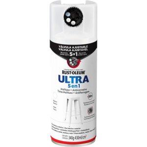 Pintura Aerosol Esmalte Antióxido Rust-oleum Blanco Mate Ultra 5 En 1