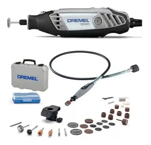 Minitorno Dremel Serie 3000 Con 30 Accesorios 130 W