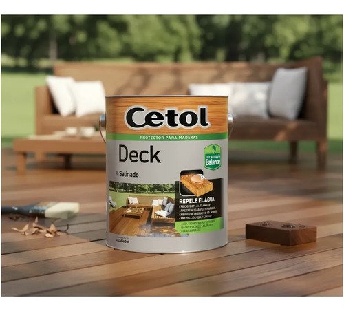 Cetol Deck Satinado Balance Protector Maderas 4 L Color Natu Natural