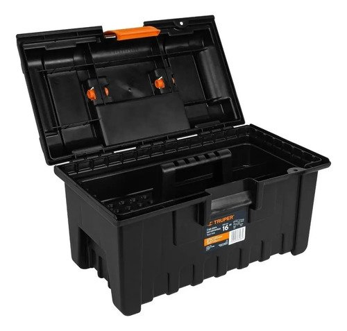 Caja Herramienta, Amplia 16', Color Naranja Truper 19790 Color Negro - Imagen 2