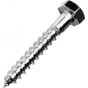 Tornillo Tirafondo En Acero Galvanizado 1/4 X 150mm X 10 U