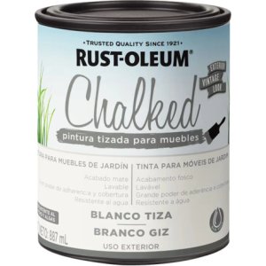 Pintura Tizada Exterior Chalked Brochable 0,88l Rust Oleum Blanco Tiza Mate