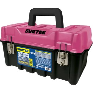 Caja De Herramientas Surtek Grande Resiste  120ki 17'' - Tyt Negro