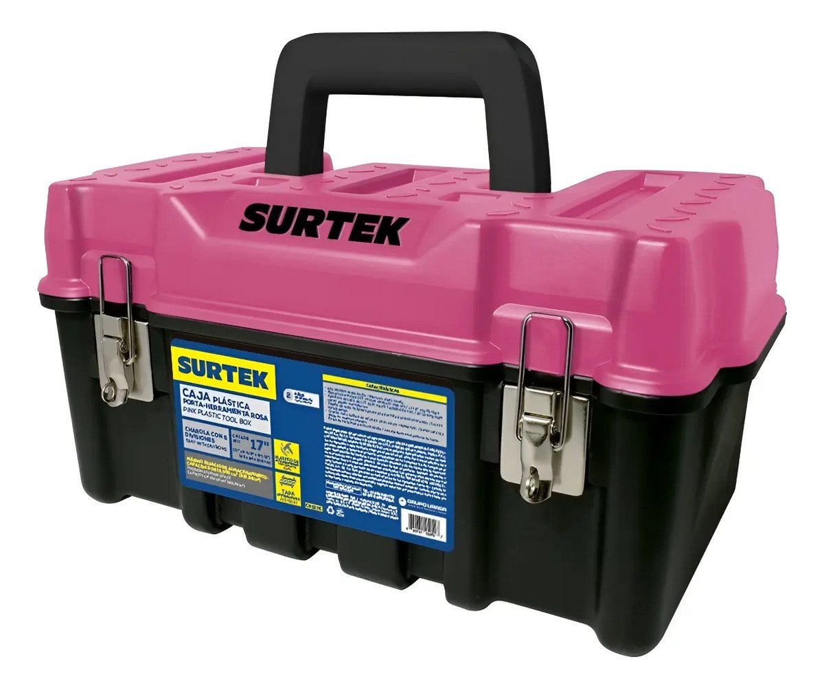 Caja De Herramientas Surtek Grande Resiste 120ki 17'' - Tyt Negro