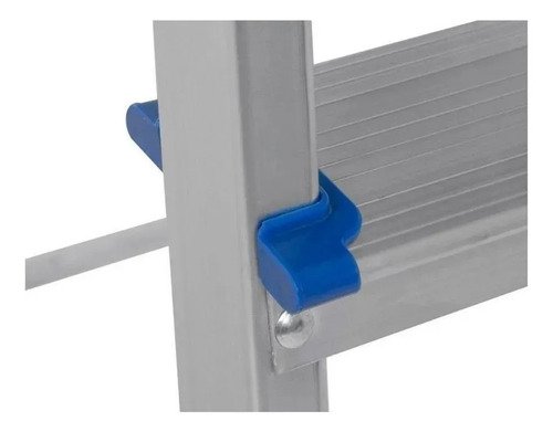 Escalera De Aluminio, 3 Peldaños, Tijeras, Capacidad 120 Kg Más Azul - Imagen 6