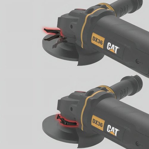 Esmeriladora Angular Cat Dx361u 5 Pul 1200w 10000rpm Negro - Imagen 7