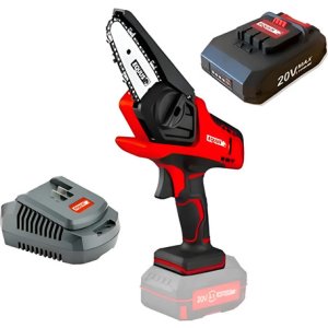 Mini Motosierra Inalámbrica Equus 4 + Cargador + Bateria Tyt Rojo