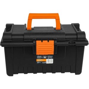 Caja Herramienta, Amplia 16', Color Naranja Truper 19790 Color Negro
