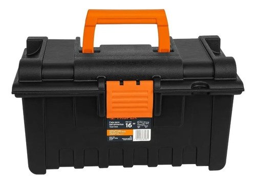 Caja Herramienta, Amplia 16', Color Naranja Truper 19790 Color Negro