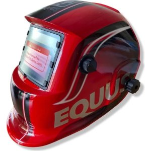 Mascara Careta De Soldar Equus Fotocromática Equus Rojo Deluxe