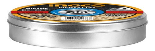 Ff Set Lata 10 Disco De Corte 4½ Ingco 1.2mm Metal Mcd121155 Amarillo