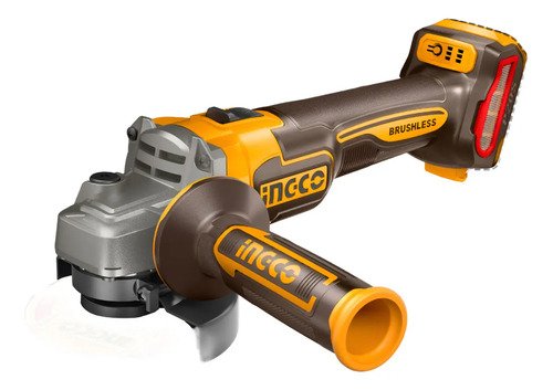 Kit Ingco Atornillador Percutor + Amoladora 20v + Accesorios Naranja