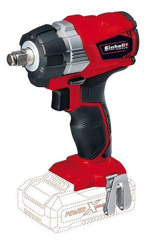 Pistola De Impacto Inalámbrica 18 V Brushless - Einhell Rojo - Imagen 2
